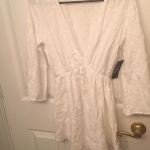 White eyelet bikini coverup from LuLus